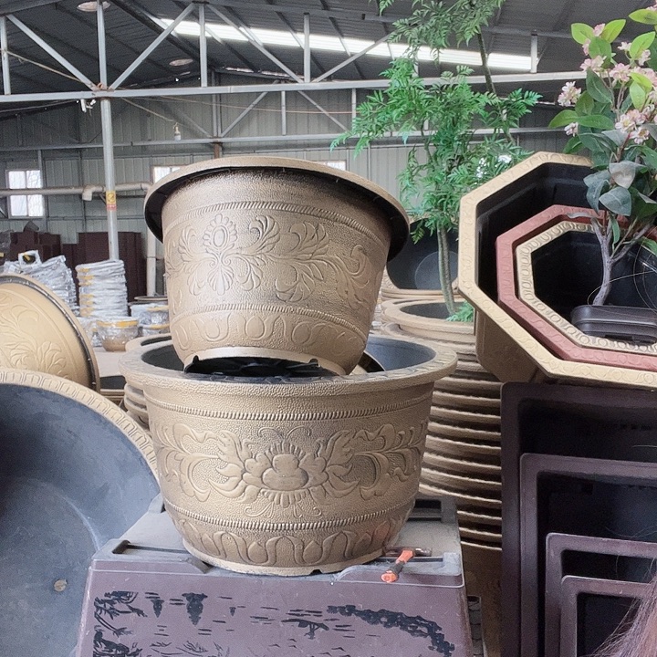 盆景盆80两个有孔的