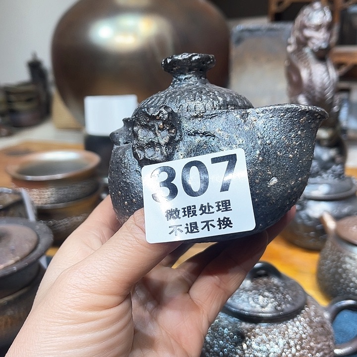 壶煜**壹高温柴烧陶泥宝瓶