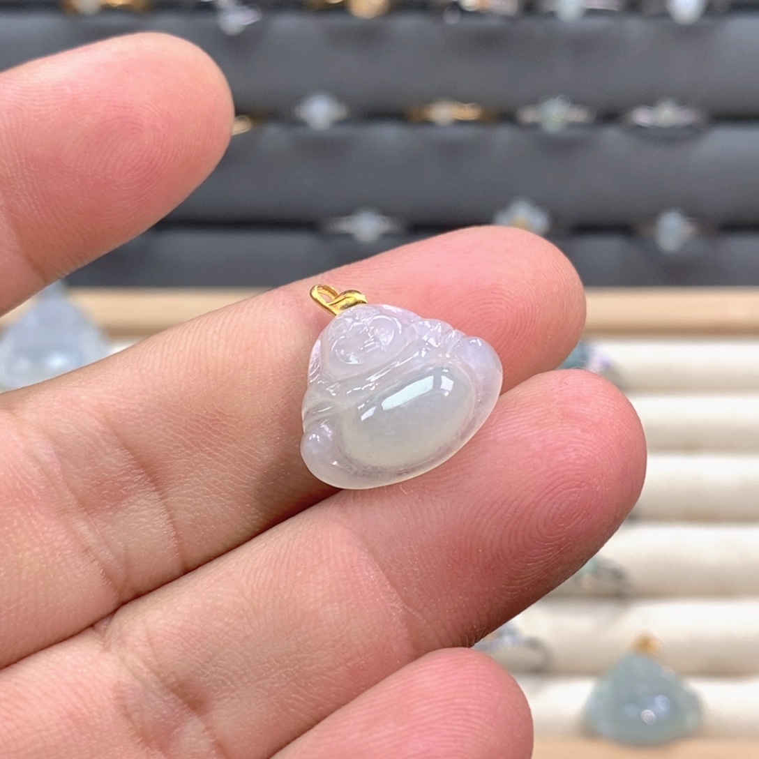 翡翠18K金镶嵌颈饰翡翠