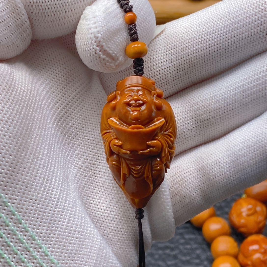手串/手链橄榄核许静健2.2元宝大财神