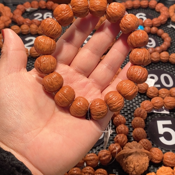 文玩核桃手串核桃手串磨盘1.8尺寸全品
