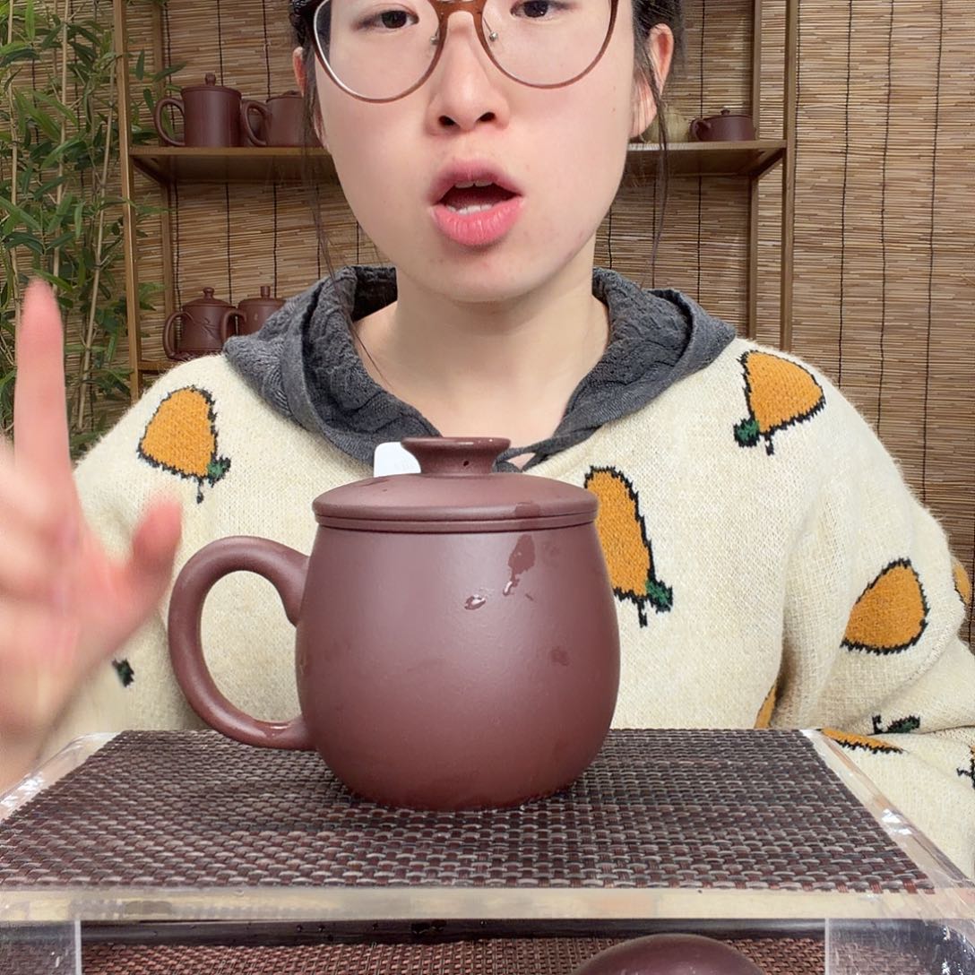 紫砂茶壶原矿湖父底槽青福圆三件套没礼盒400CC左右