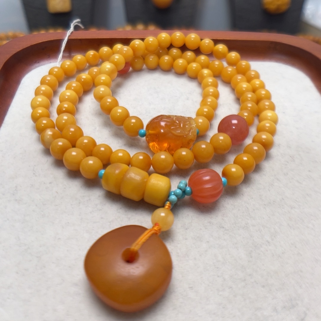 蜜蜡未镶嵌手串蜜蜡