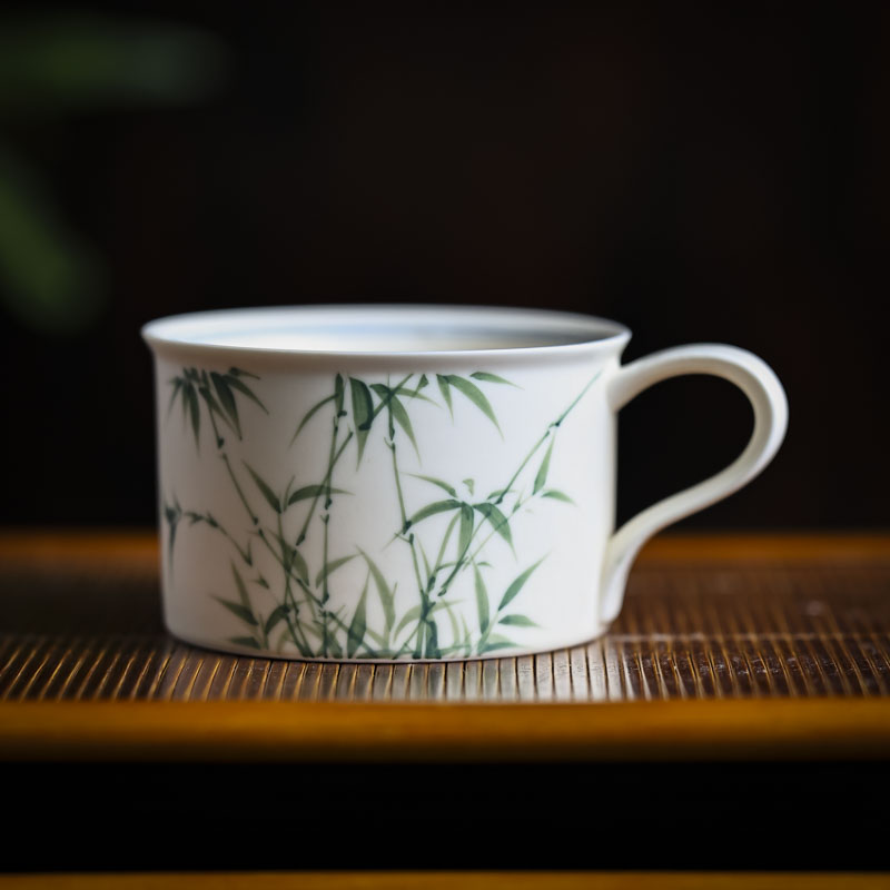 【好物】竹影清音-咖啡杯170ML-茶杯（央禾底款）（Q5757）