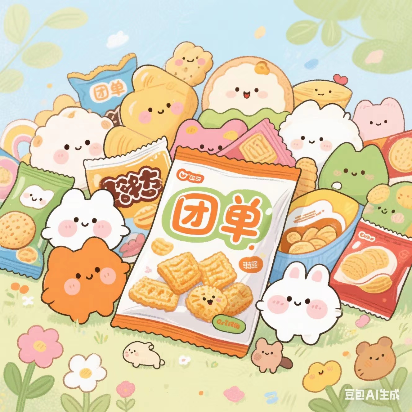 【零食碱水面包豪华版团单单】亮灯牌主播加复活卡2张