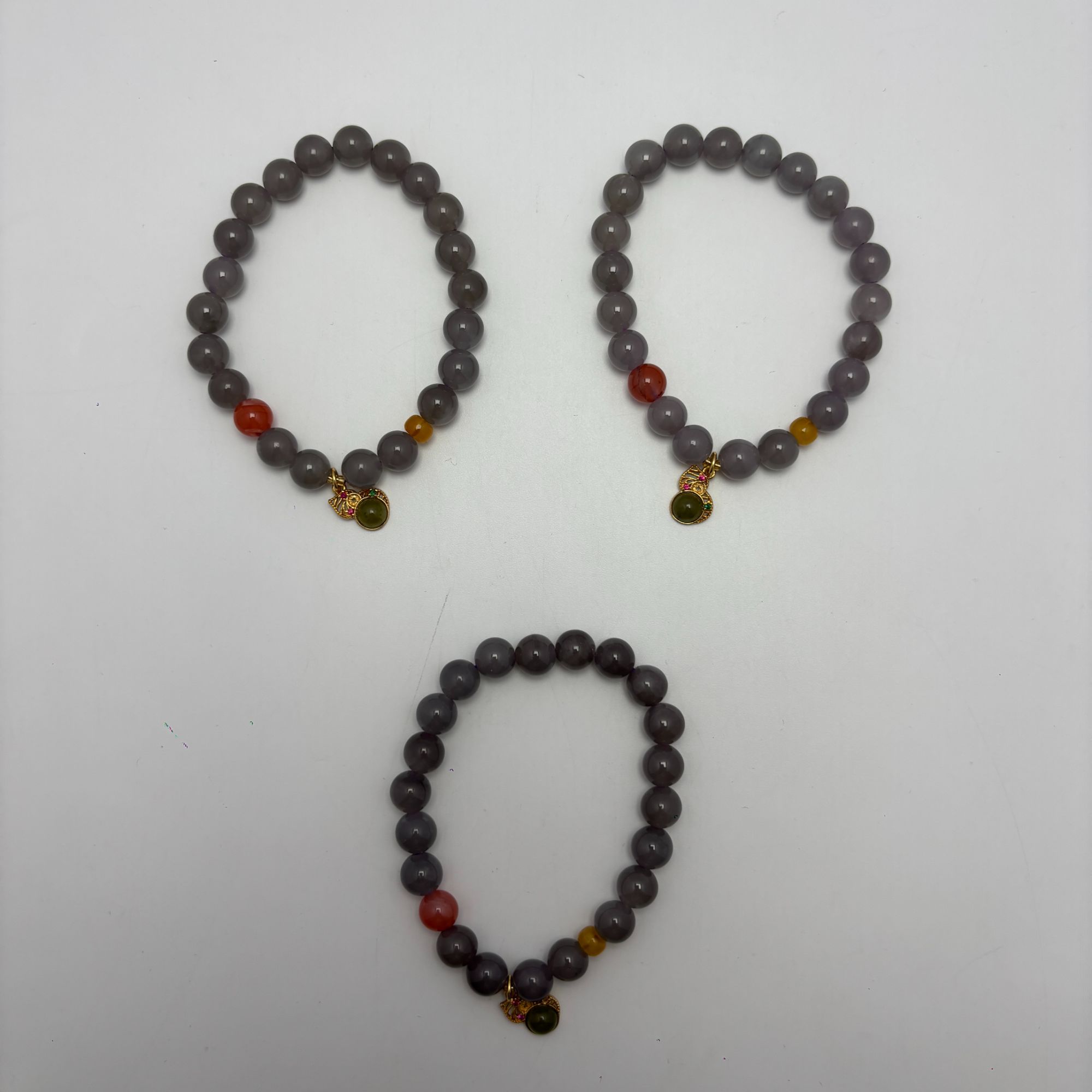 B6542 和田烟紫南红+葫芦手串  多样性发其一 气质 | 时尚 | 百搭