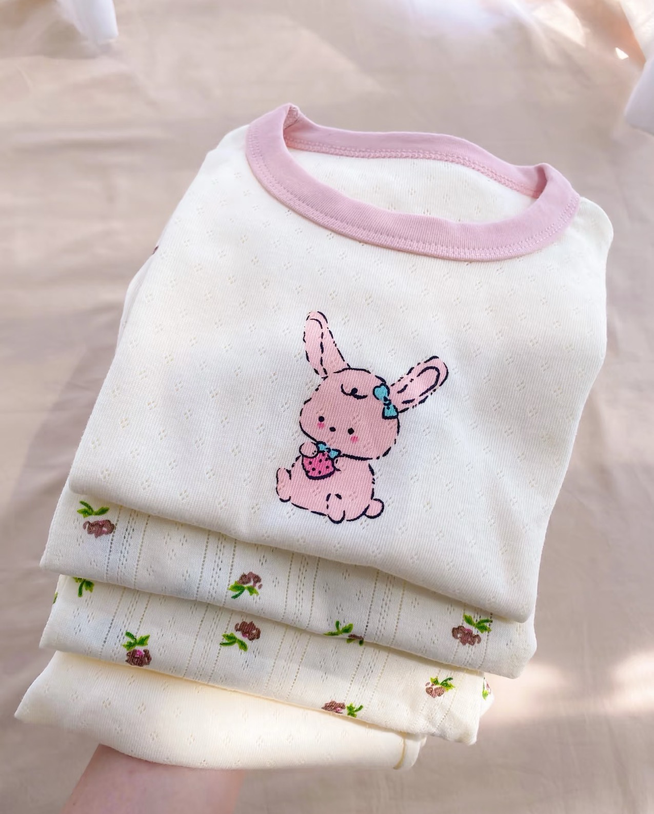 男宝女宝吸汗排湿吸汗居家家居服套装长袖短袖上衣