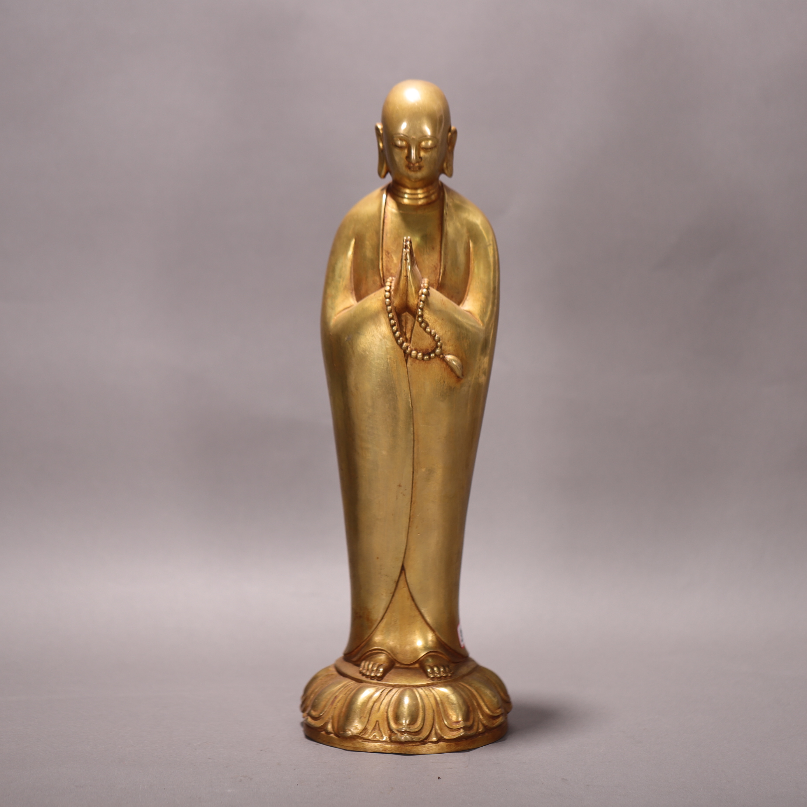 lot27  DY4127  清代铜鎏金菩萨