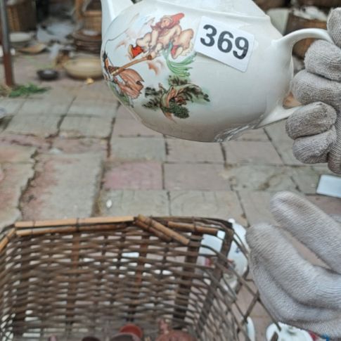 库存瓷片多孔茶壶