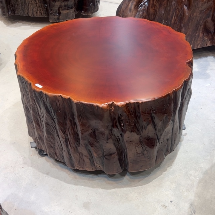 好***狠木原木树桌 95/91/51➕4凳子