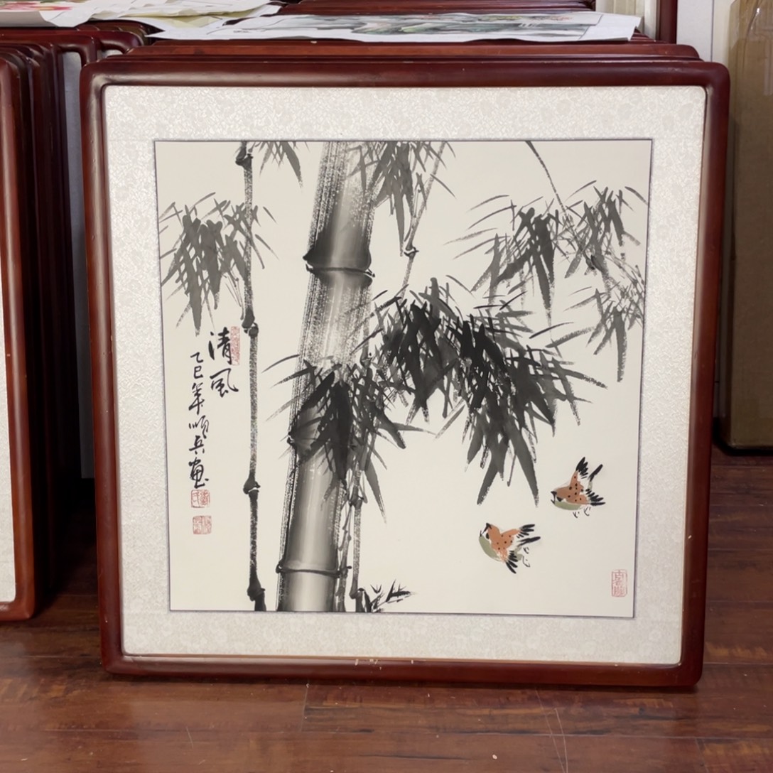 国画带框尺寸63*63厘米