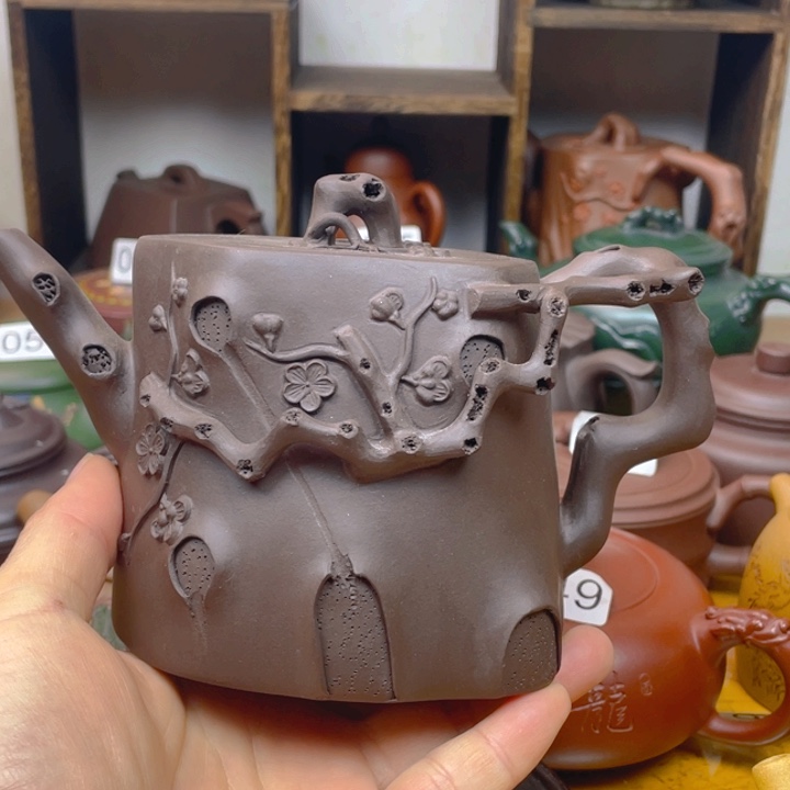 紫砂茶壶紫砂壶正品梅桩460左右