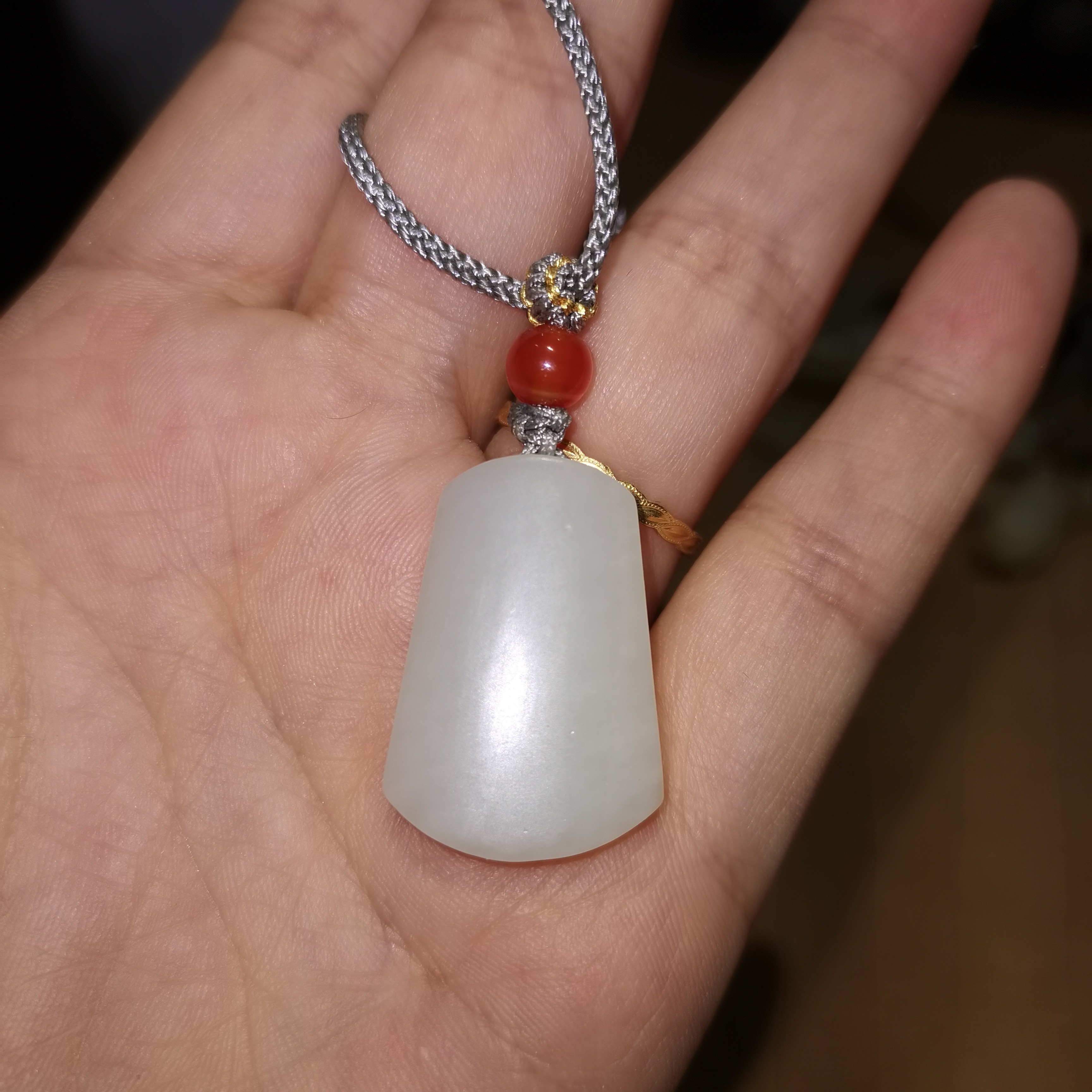 和田玉平安无事牌