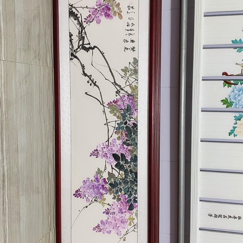 【闪购商品】国画书画作品带框165×50