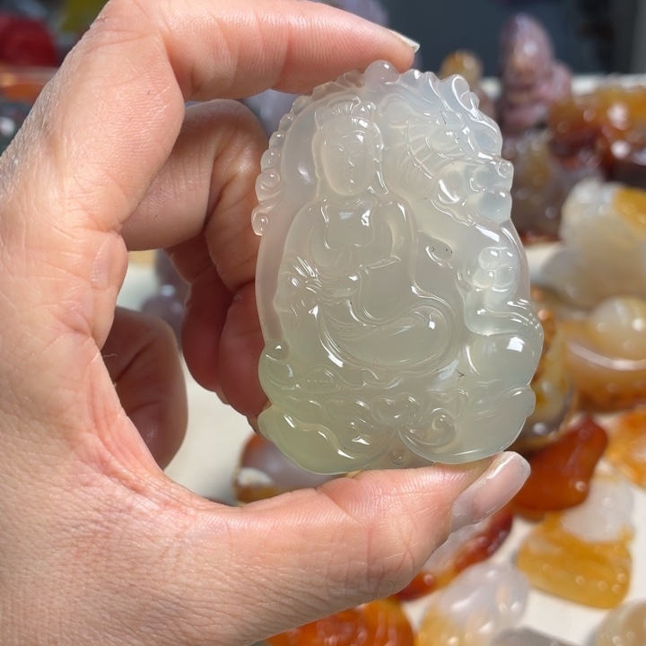 玛瑙/玉髓未镶嵌吊坠(不含链)