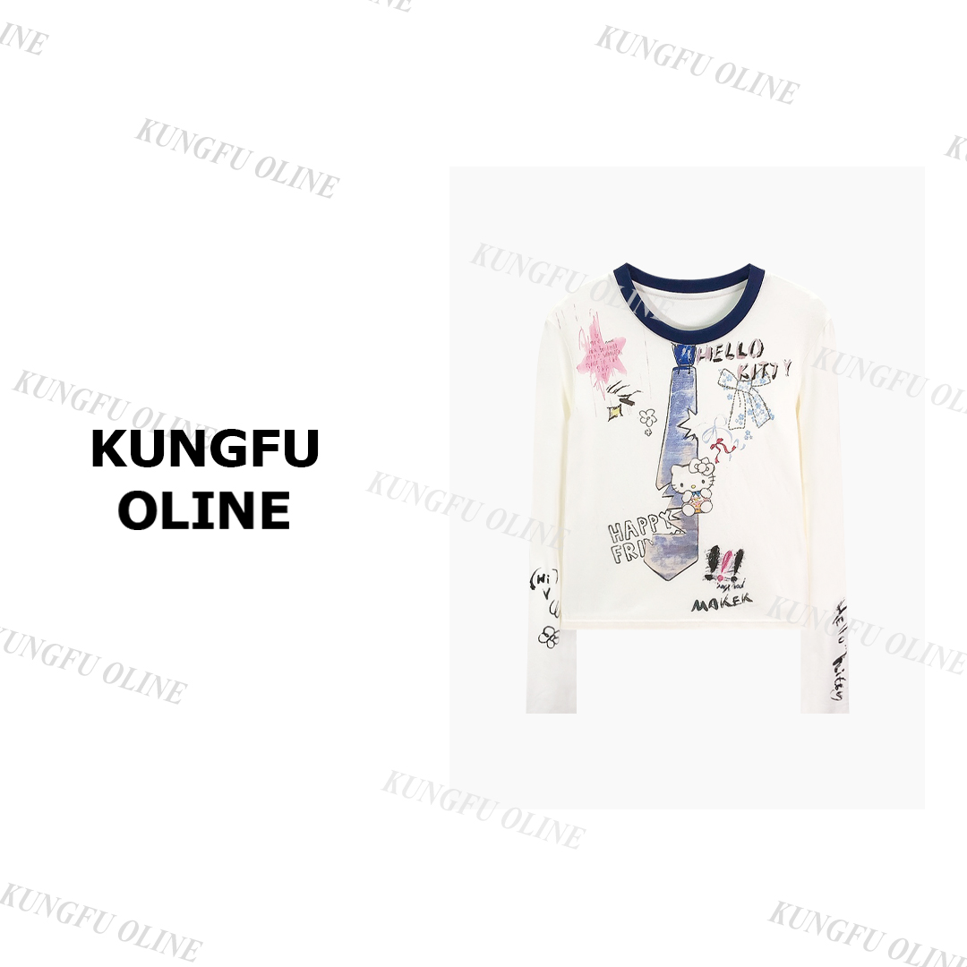 【YY】CT41-35秋季流光风重工时尚长袖t恤女百搭短打底上衣