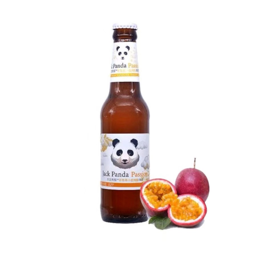 杰克熊猫百香果小麦精酿啤酒275ml（1瓶）酒精度3.7度
