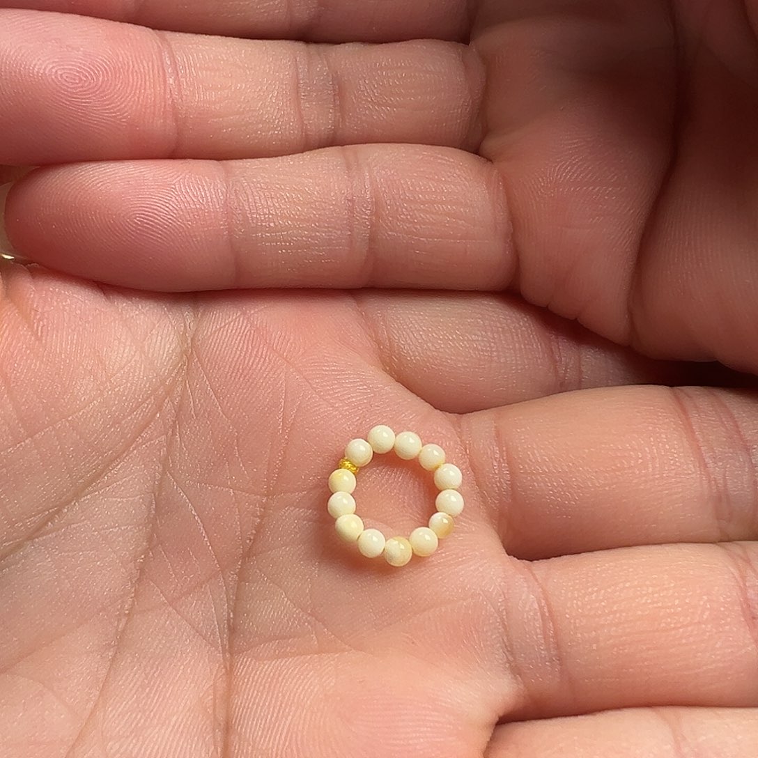 蜜蜡颈饰未镶嵌蜜蜡小米珠跑环