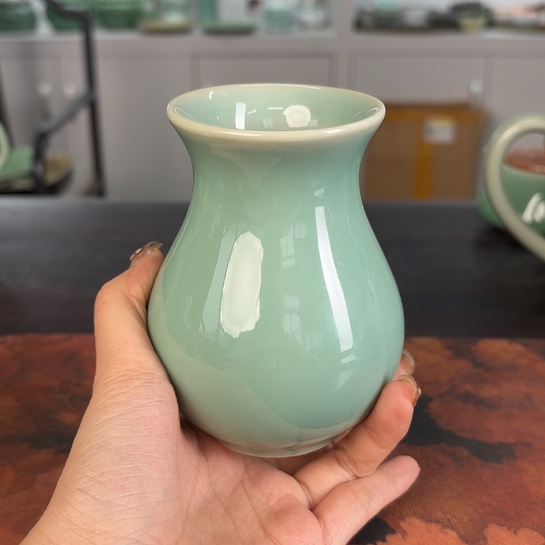 龙泉云间青瓷小米茶器