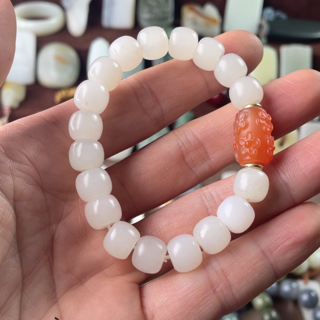 和田玉手链未镶嵌