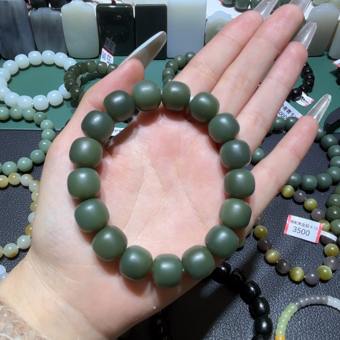 和田玉手串未镶嵌Y**秋