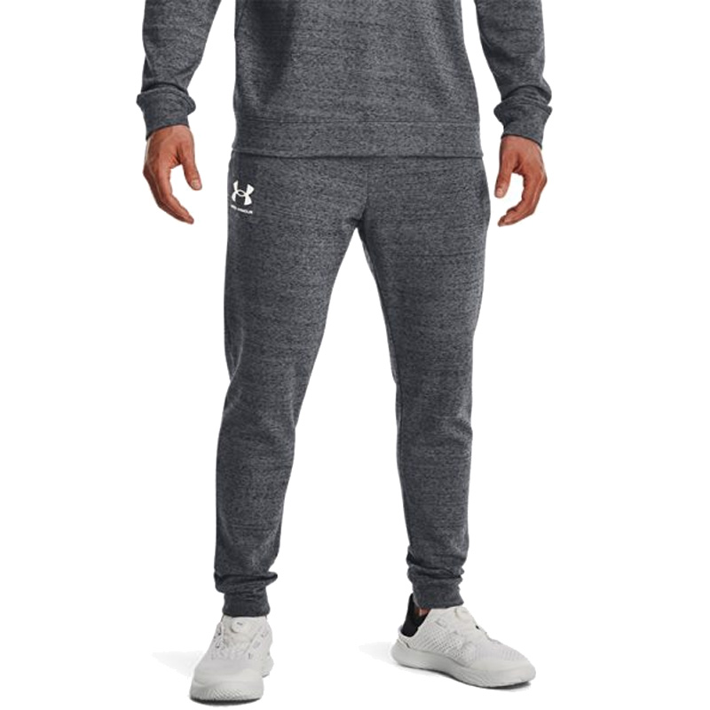 UA安德玛男裤Rival针织透气训练修身跑步运动休闲长裤1380843-012