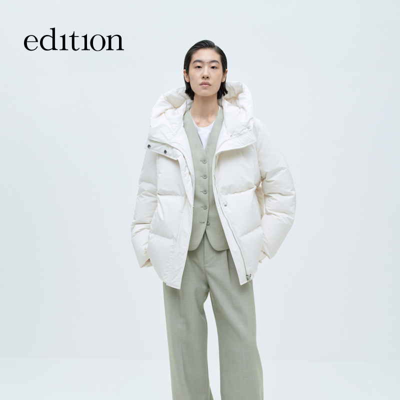edition羽绒服连帽短款防风鹅绒面包服外套#EBC4EINK07
