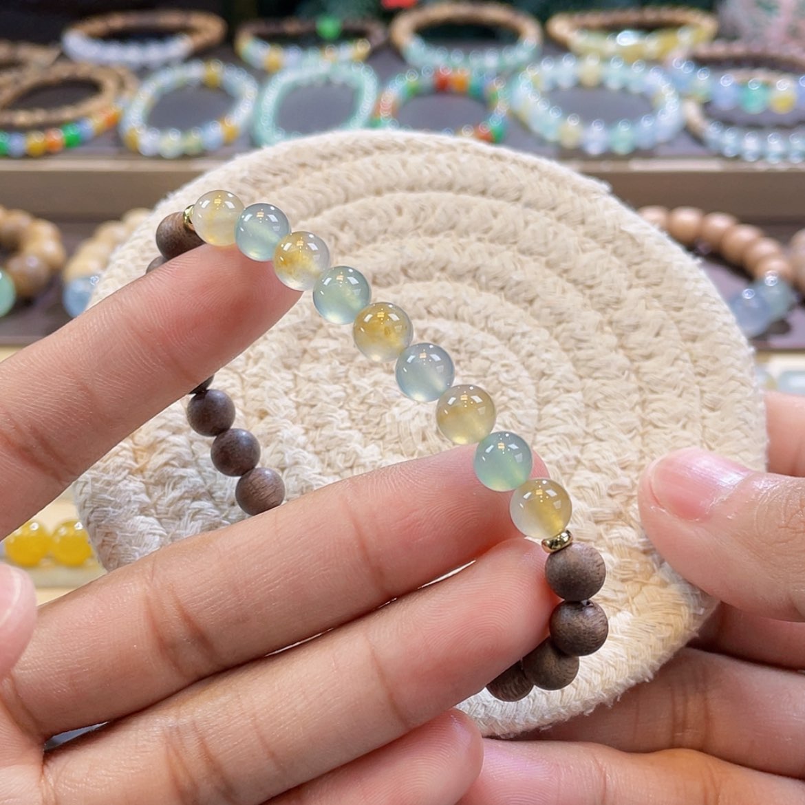 【闪购商品】颈饰未镶嵌翡翠高冰双彩