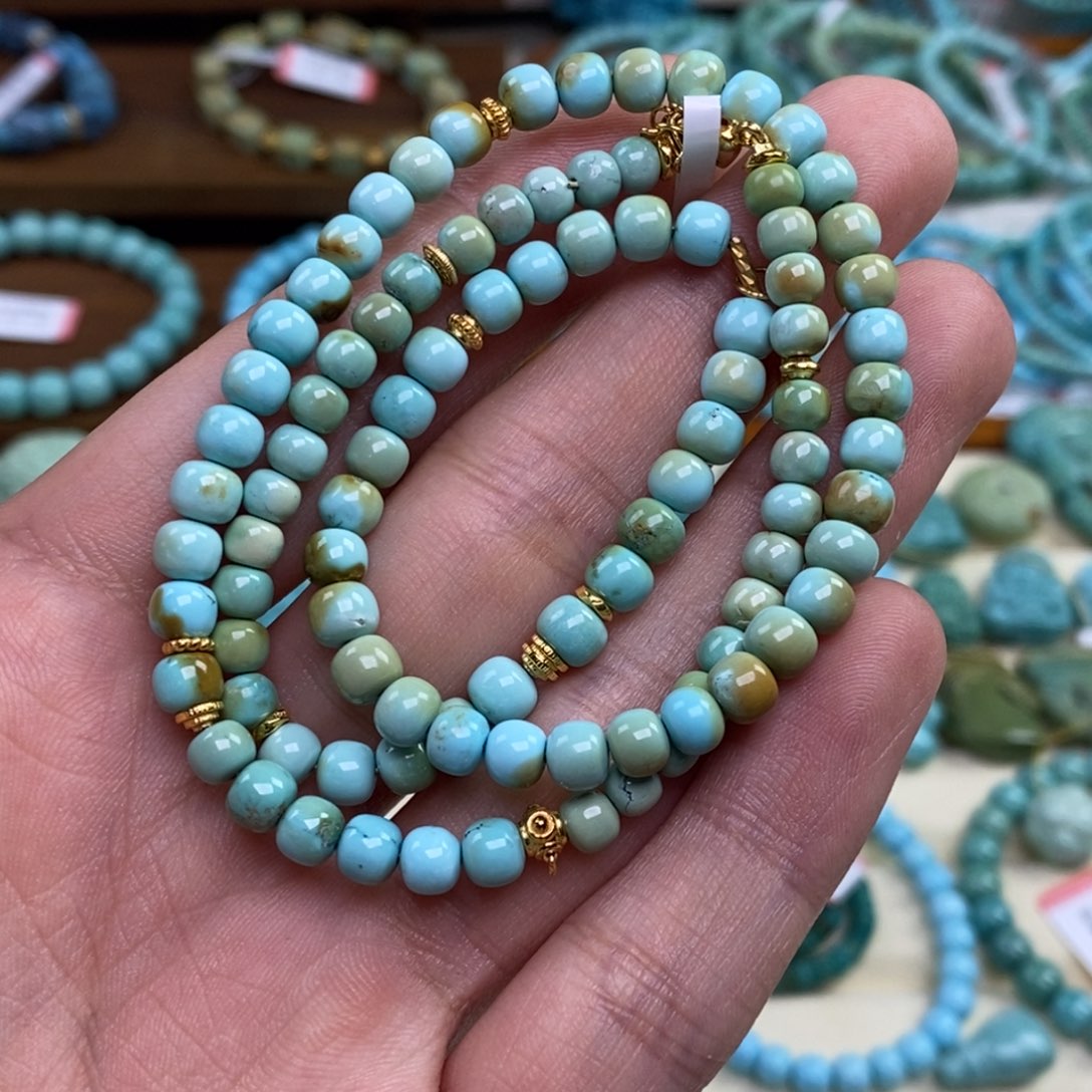 绿松石未镶嵌项链