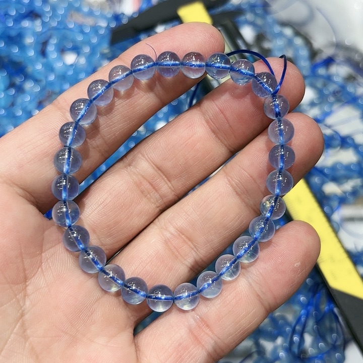 水晶手链未镶嵌海蓝宝