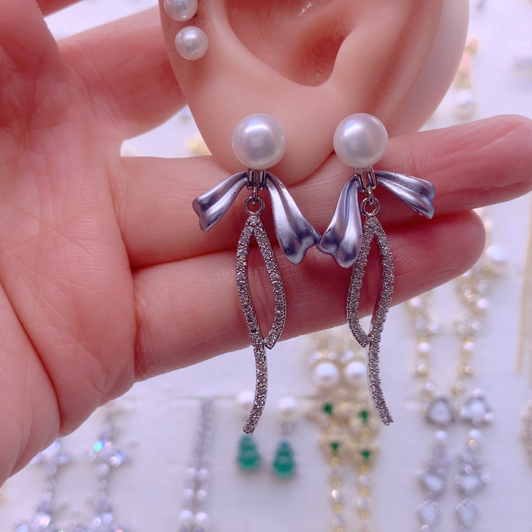 耳饰淡水珍珠合金