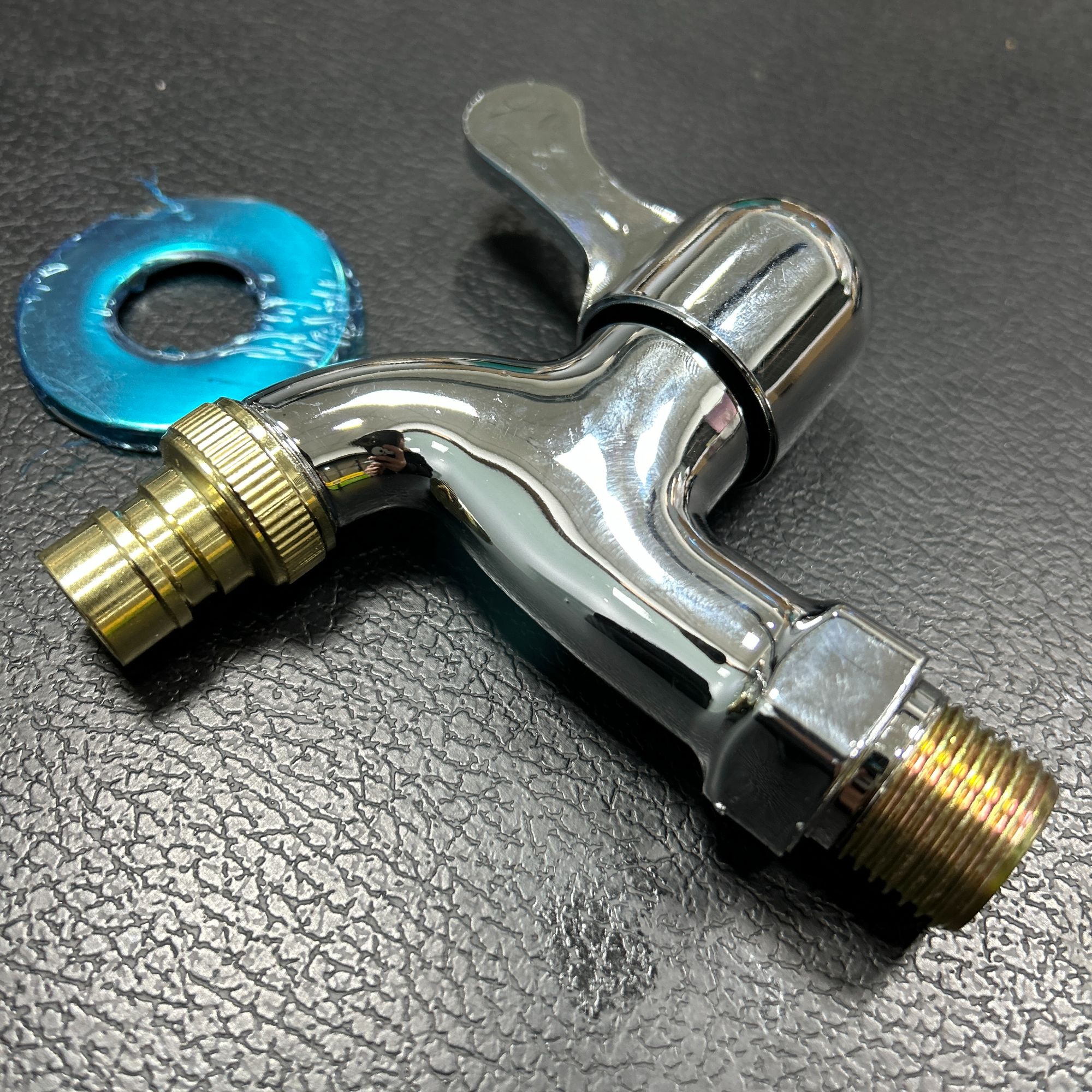 钢化ABS电镀单龙头洗衣机拖把池专用4分水龙头