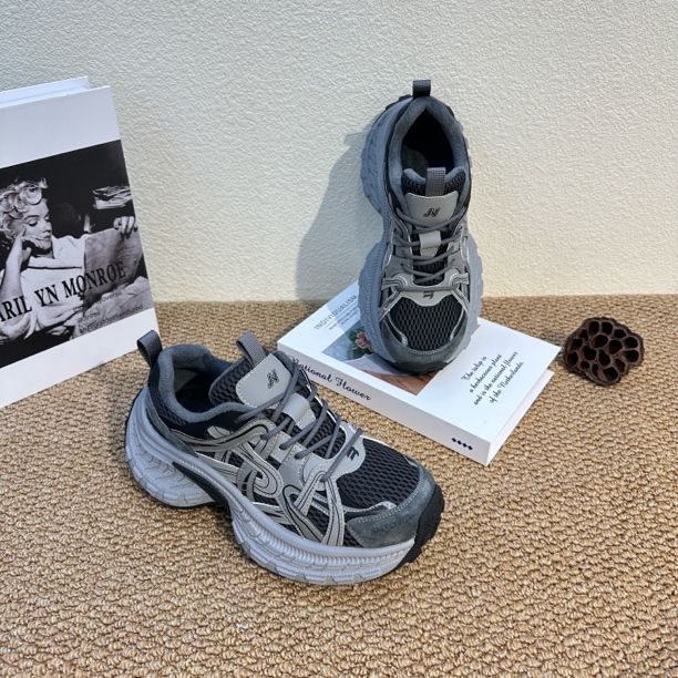 星云｜9815真皮加绒炸街款防滑保暖增高老爹鞋