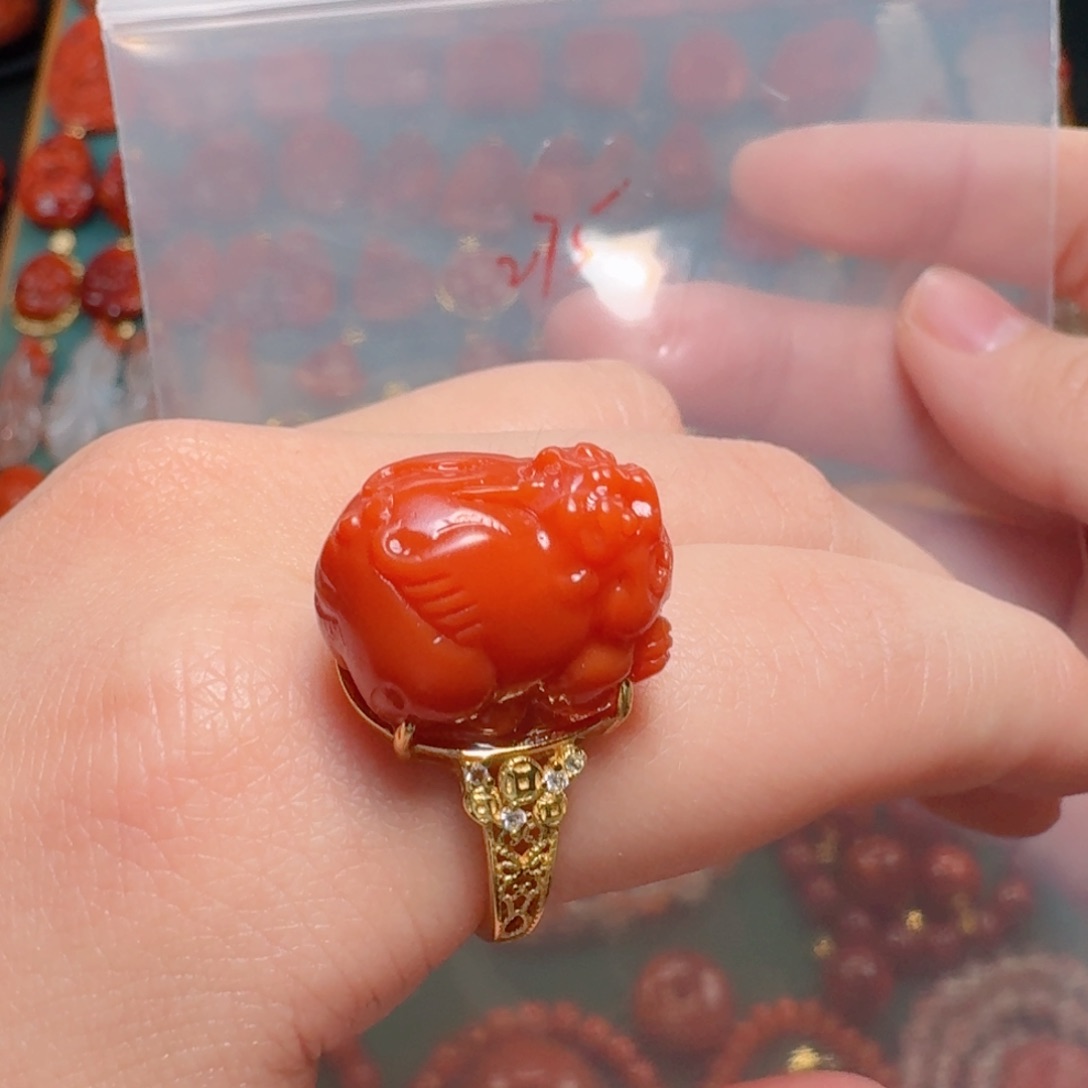 南红玛瑙南红银S925镶嵌