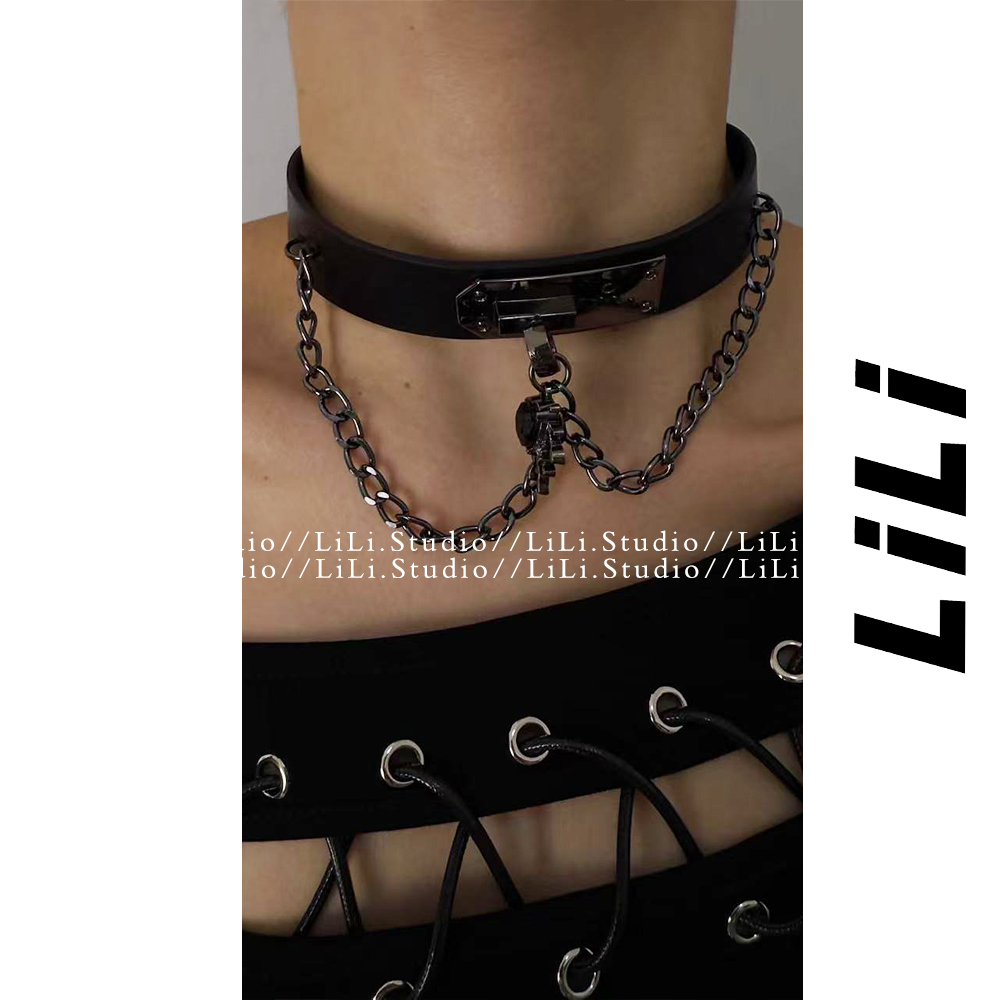 【李里家】暗黑风“融化之心”项圈
