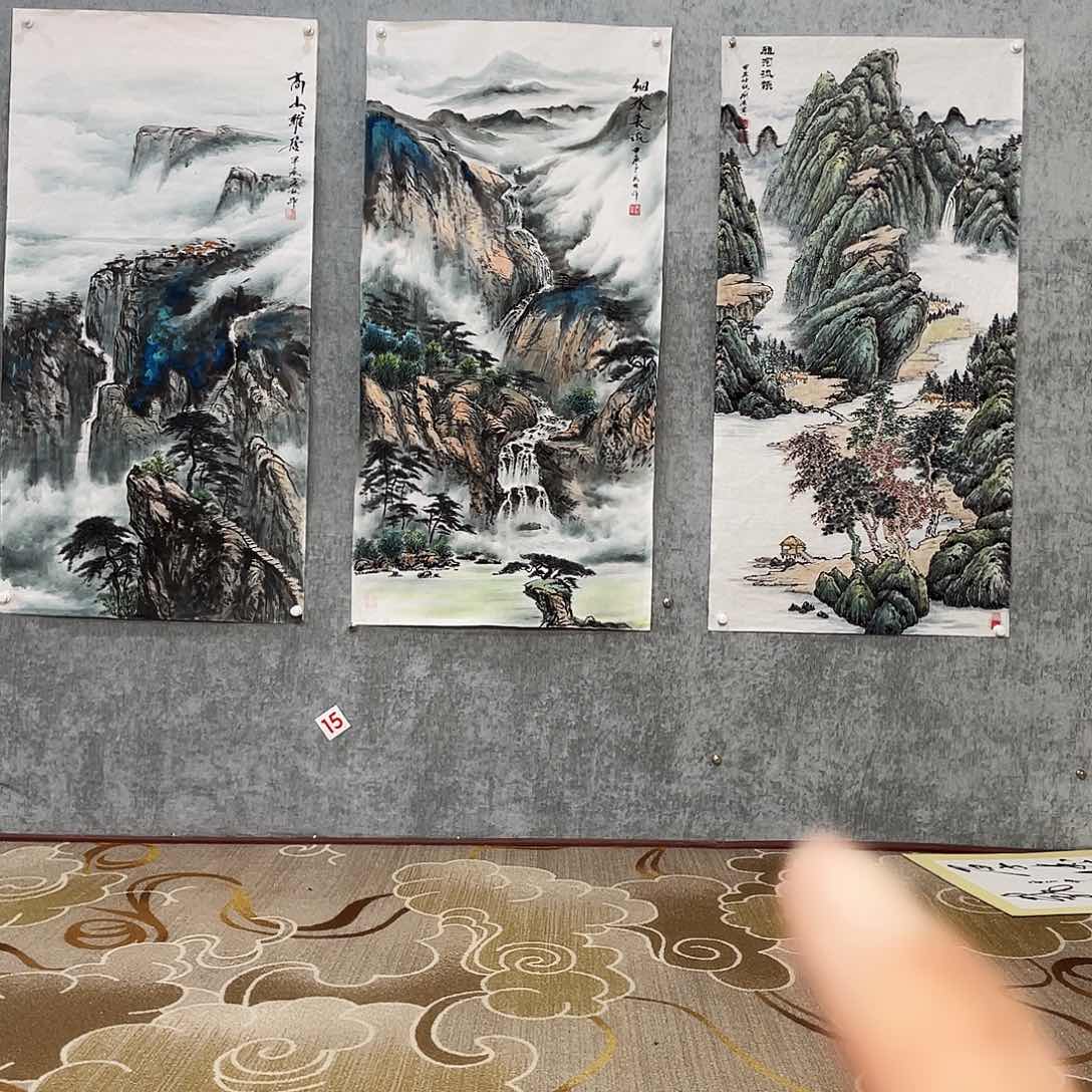 国画用****5定制作品庞林画心