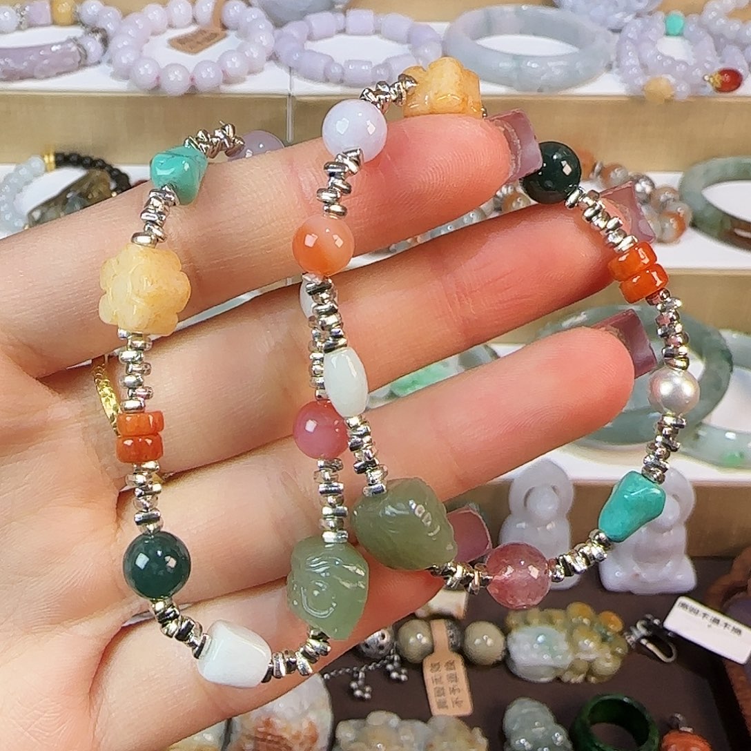 翡翠未镶嵌手链手链