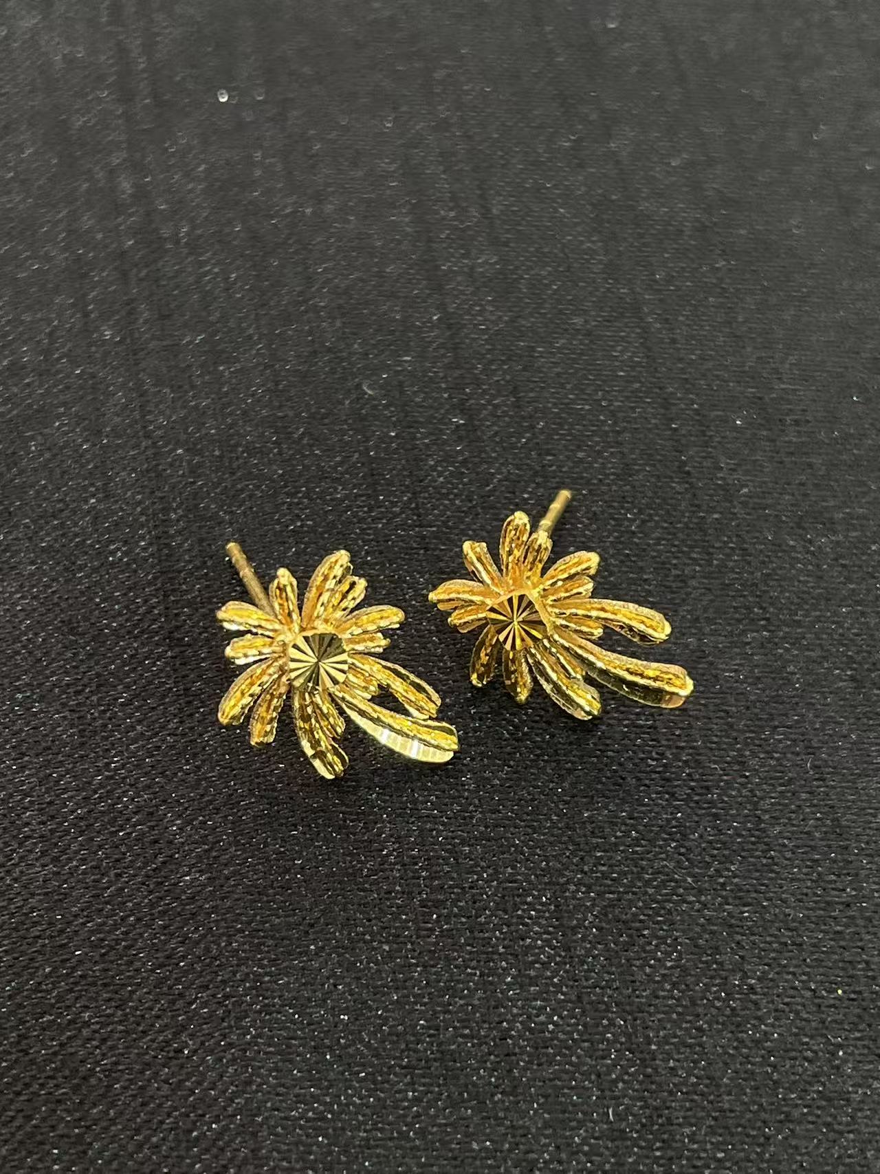 【金展珠宝】足金  烟花耳钉