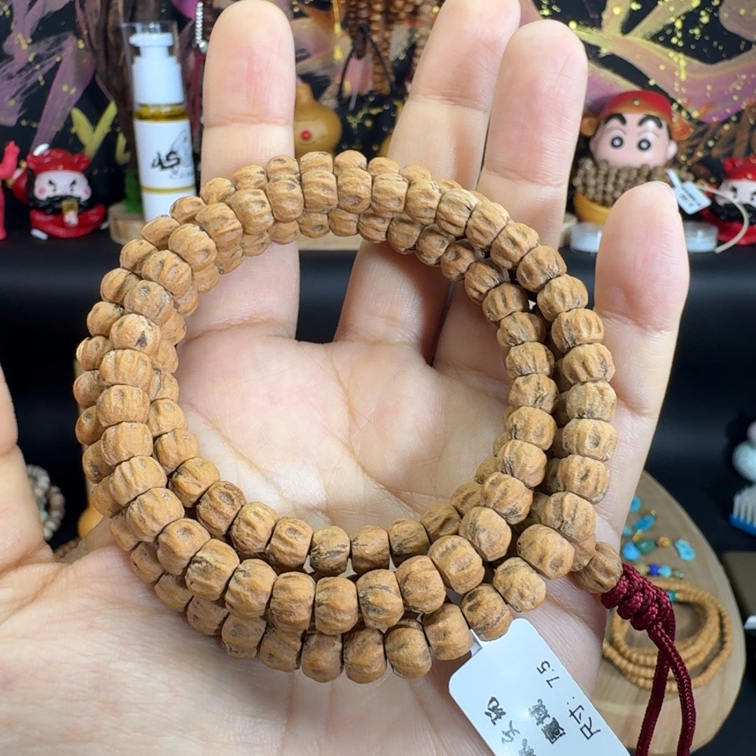 柏香籽/百香籽吊坠矮桩红油皮红芽直切柏香108