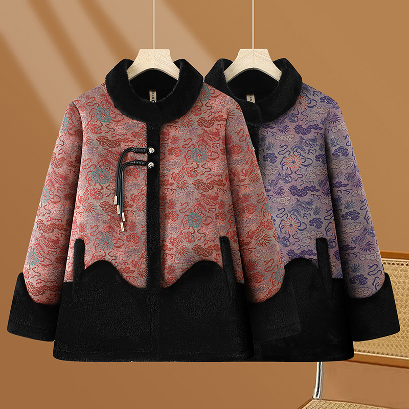 奶奶装冬装棉衣老年人棉袄女老太太衣服老人秋装棉服妈妈冬季外套