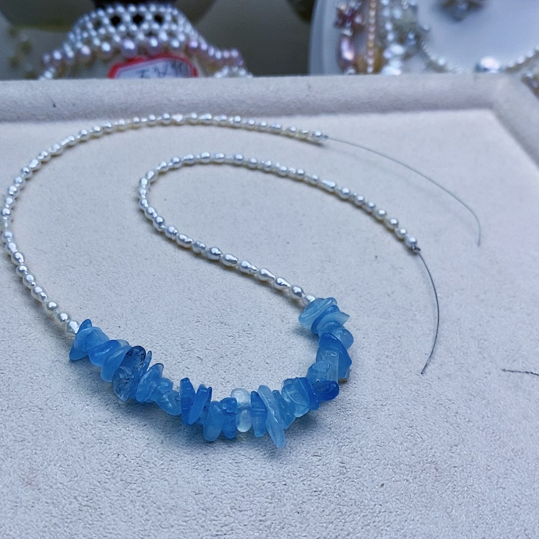 淡水珍珠颈饰银S925镶嵌