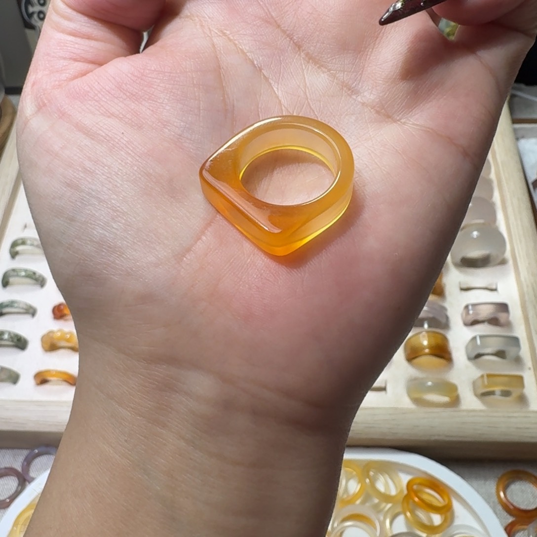 合金戒指玛瑙/玉髓875港16