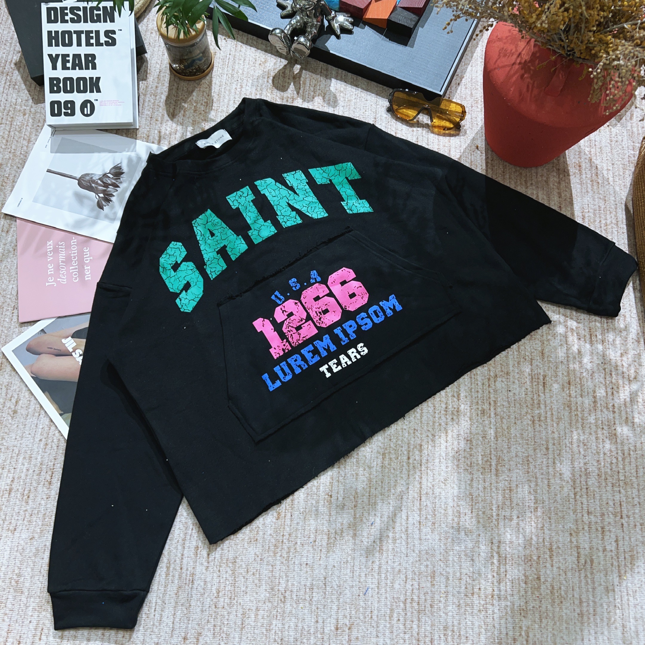 2025冬季新款休闲时尚百搭卡通印花长袖T恤卫衣1182