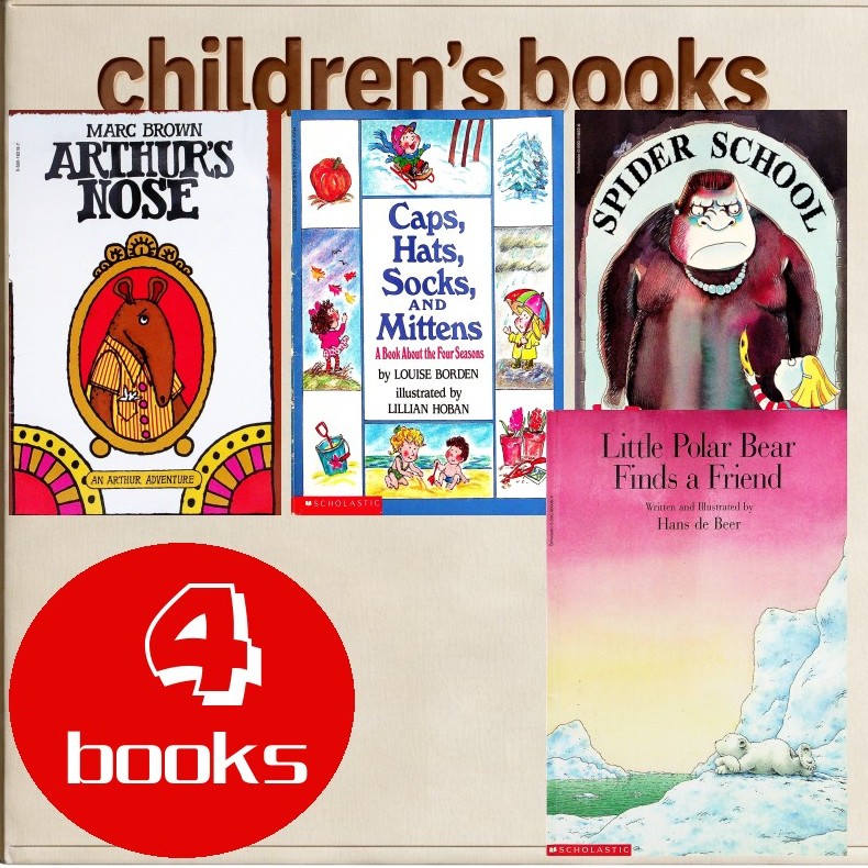 英文原版绘本4本93251222046