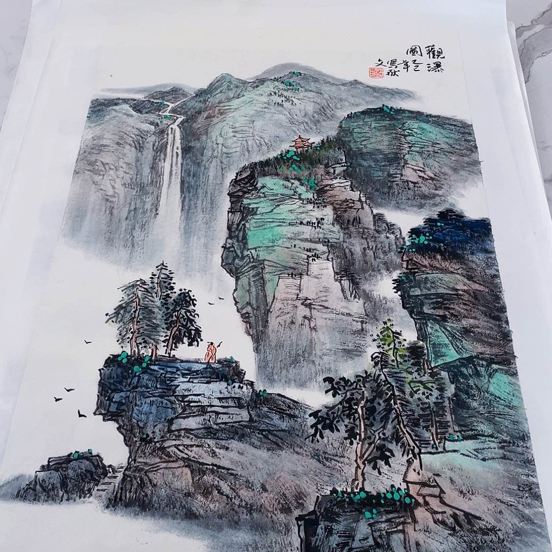 国画国画作品手绘作品