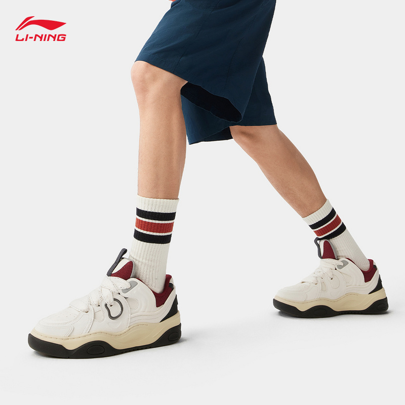 李宁征程3丨嘭嘭鞋板鞋鞋男子25新款减震回弹增高运动鞋AGCV081