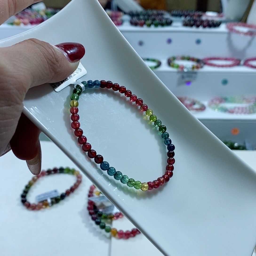 碧玺手链未镶嵌柠****^多样性发一条