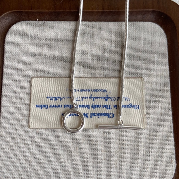 坠链均925银 5263 OT扣粗蛇骨纯银项链11.5g