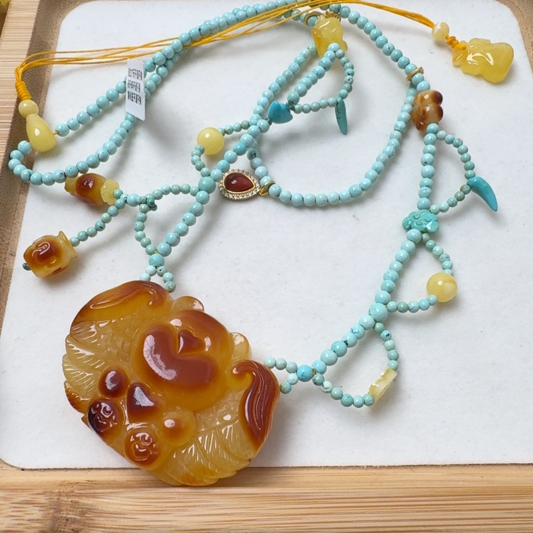 蜜蜡吊坠(赠链)未镶嵌