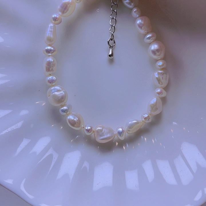 淡水珍珠手绳合金
